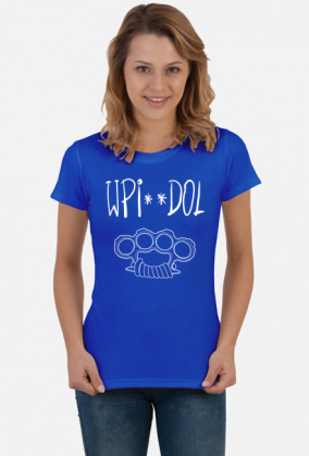 Wpi**dol lineart - t-shirt damski
