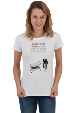Każdy ziom zbiera złom - t-shirt damski