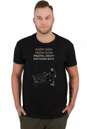 Każdy ziom zbiera złom - t-shirt męski