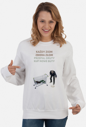 Każdy ziom zbiera złom - bluza damska