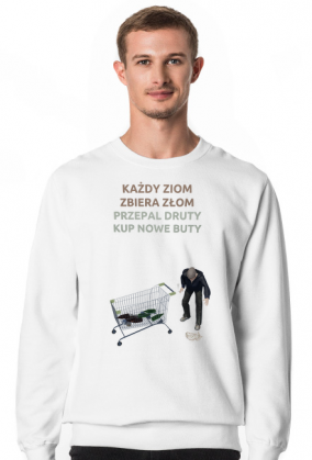 Każdy ziom zbiera złom - bluza męska