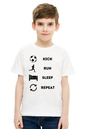 Kick Run Sleep Repeat Boy