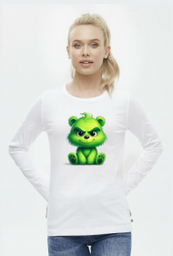 koszulka damska z długim rękawem miś Grinch
