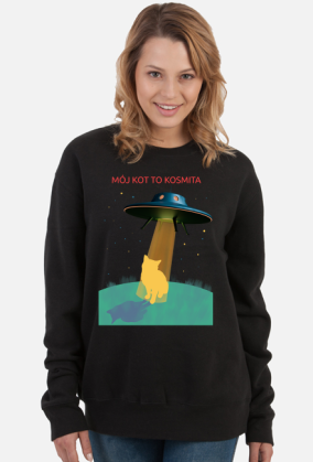Mój kot to kosmita - bluza damska