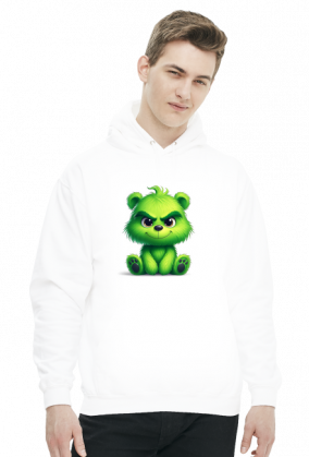 bluza męska z kapturem miś Grinch
