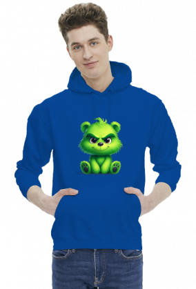bluza męska z kapturem miś Grinch