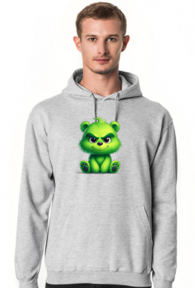 bluza męska z kapturem miś Grinch