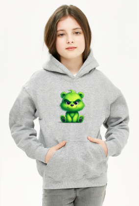 bluza dziecięca z kapturem UNISEX miś Grinch