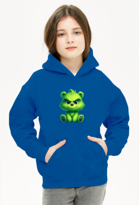 bluza dziecięca z kapturem UNISEX miś Grinch