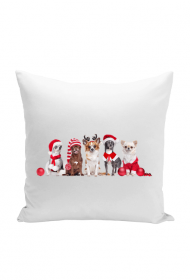 poduszka świąteczna psiątka