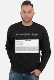 Access Violation Życiem Bluza Czarna
