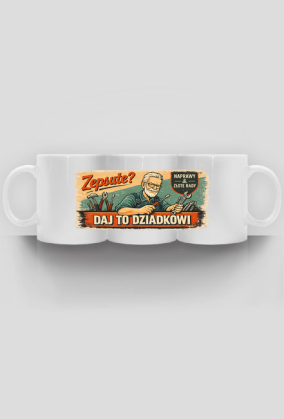 Kubek dla dziadka - retro vintage diy