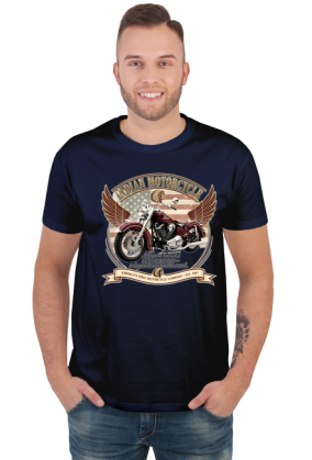 Koszulka Indian Motorcycle – Ride Hard. Live Free. | Dark Biker Style