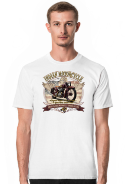 Koszulka Indian Motorcycle – Legenda Żyje na Drodze | Vintage Biker Design