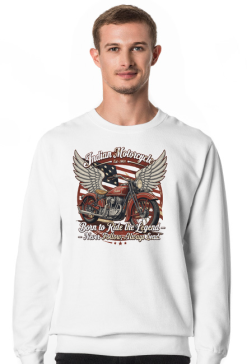 Bluza Indian Motorcycle Est. 1901 – Motocykl Vintage Biker, Amerykański Chopper, Prezent dla Motocyklisty