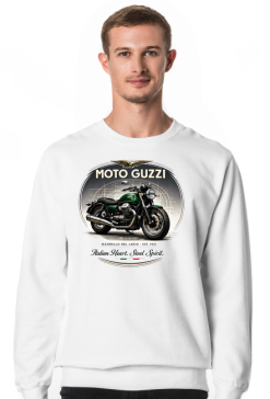 Bluza Moto Guzzi Italian Heart Steel Spirit – Mandello del Lario 1921, motocykl włoski, biker