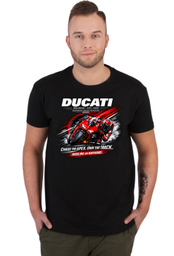Koszulka Ducati Desmodromic Racing Technology – Bologna 1926, sportowy motocykl, prezent dla motocyklisty