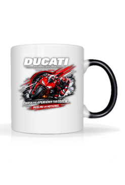 Kubek Ducati Desmodromic Racing Technology – Bologna 1926, sportowy motocykl, prezent dla motocyklisty
