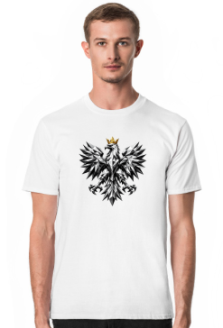 Polski orzeł monochrome, geometryczny - koszulka męska