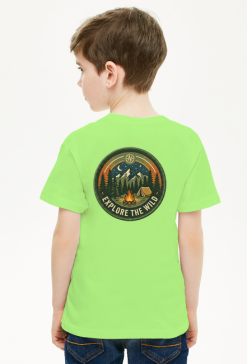Koszulka "Explore the Wild" – DOW BLE Green Adventure