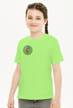 Dziewczęca koszulka "Dino-Badacz" – DOW BLE Neon Adventure