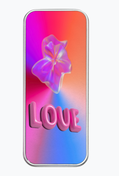 Metalowy Piórnik "Vibrant Love" – DOW BLE Metal Tech