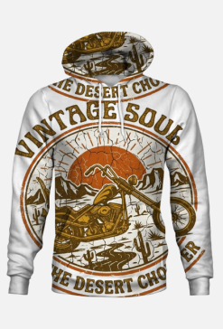 Bluza z kapturem Fullprint "The Desert Chopper" – Ultimate Rider Edition