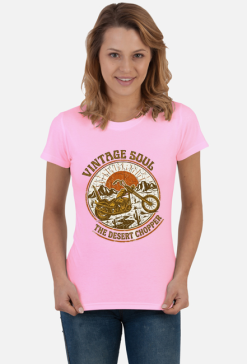 Koszulka Damska "The Desert Chopper" – Sunset Pink Edition
