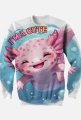 Uroczy Różowy Aksolotl - Kawaii Axolotl - Słodka Rybka