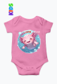 Uroczy Różowy Aksolotl - Kawaii Axolotl - Słodka Rybka