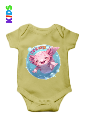 Uroczy Różowy Aksolotl - Kawaii Axolotl - Słodka Rybka