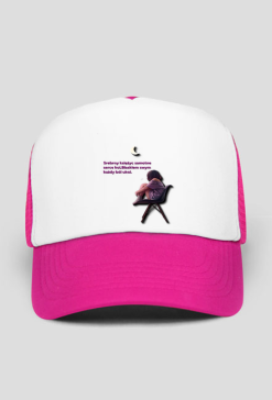 Stylowa Czapka Trucker Różowo-Biała - Modny Design