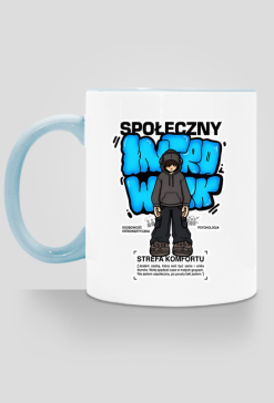 Kubek Ceramiczny "Społeczny Introwertyk" - Niebieskie Ucho.