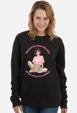 Damska bluza Anime Aesthetic - "Nie jestem zły"