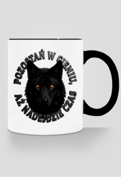 Kubek Wilk 3D - "Pozostań w cieniu" - Ceramiczny