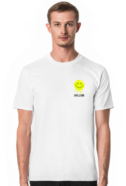 T-shirt CHILLERA "Rozlany Uśmieszek" - Biały