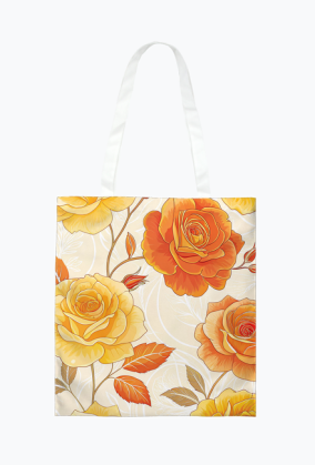 Torba z Różami – Elegancki Kwiatowy Wzór Premium