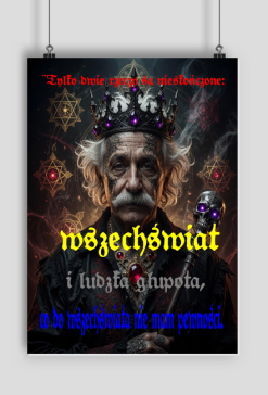 plakat 2 Albert Einstein cytat 1