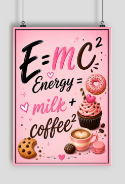 plakat E = mc²
