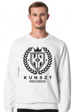 Bluza męska bez kaptura Kunszt Records biała