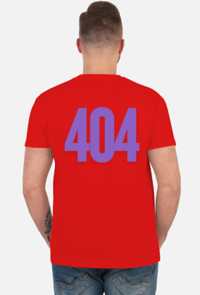 Błąd 404 error. Zagubienie, Ironiczny t-shirt.