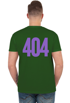 Błąd 404 error. Zagubienie, Ironiczny t-shirt.