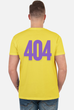 Błąd 404 error. Zagubienie, Ironiczny t-shirt.