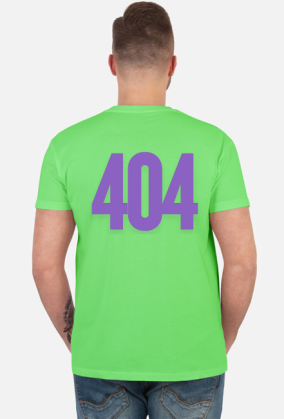 Błąd 404 error. Zagubienie, Ironiczny t-shirt.