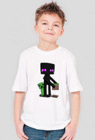 Chłopieńca koszulka Enderman
