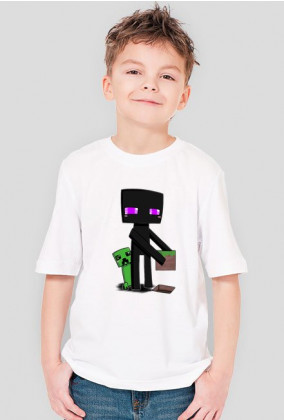 Chłopieńca koszulka Enderman