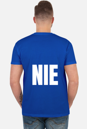 Mówię NIE. Ironiczny, zabawny t-shirt.