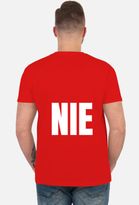Mówię NIE. Ironiczny, zabawny t-shirt.