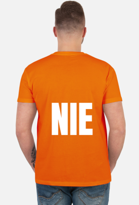Mówię NIE. Ironiczny, zabawny t-shirt.
