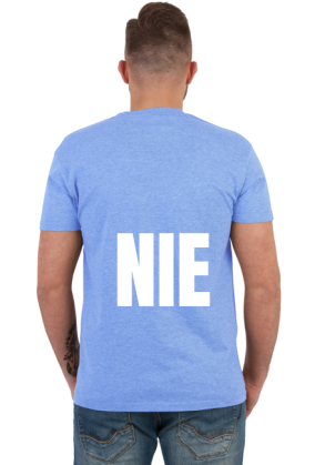 Mówię NIE. Ironiczny, zabawny t-shirt.